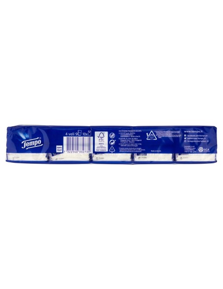 Tempo Fazzoletti Di Carta Da Naso - 10 Pacchetti Da 9 Pezzi